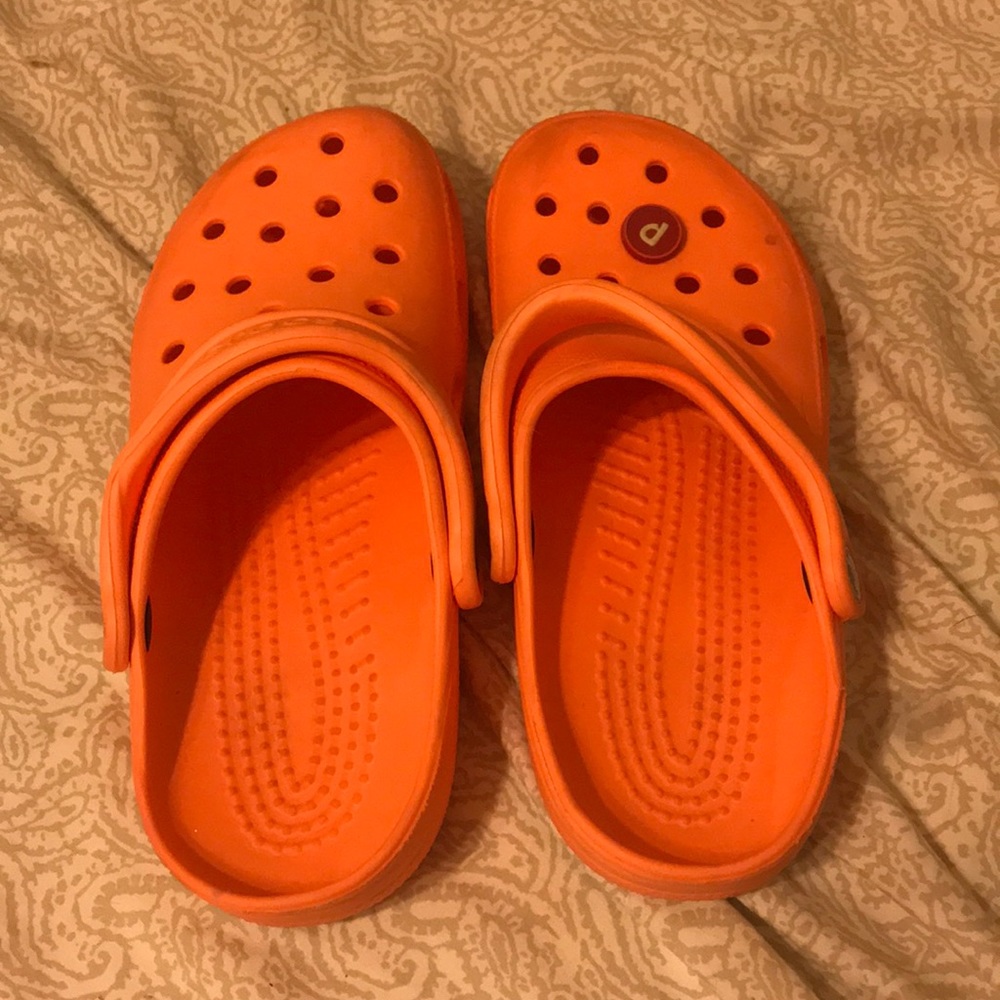 Bright Orange Crocs
